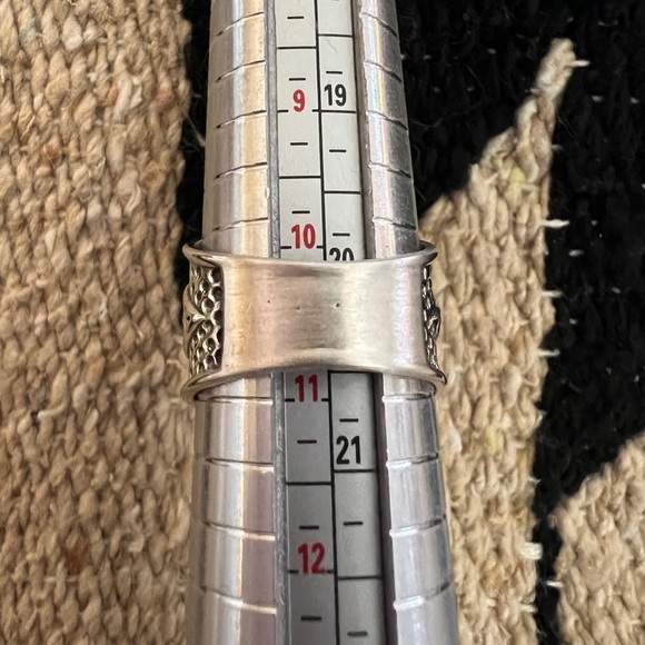 ❤️ Cigar Band Sterling Navajo Southwestern Thunderbird Ring Unisex Sz 10.75 8.4G - Picture 6 of 16